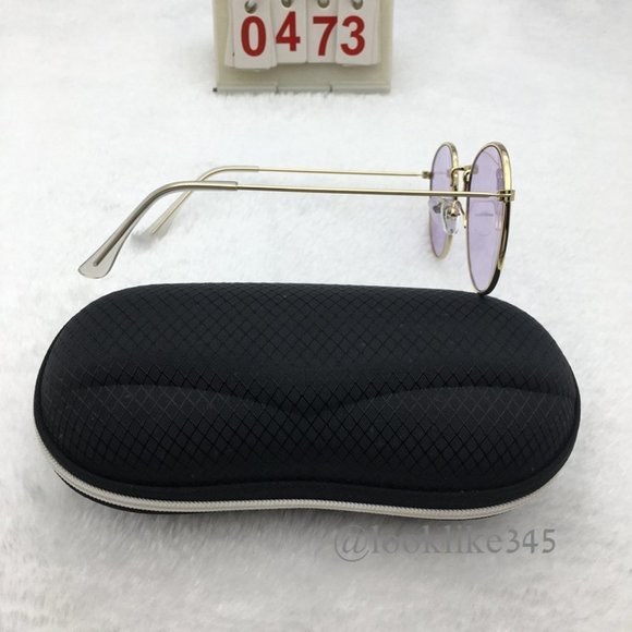 Round Fashion Retro Vintage Sunglasses - Picture 2 of 4